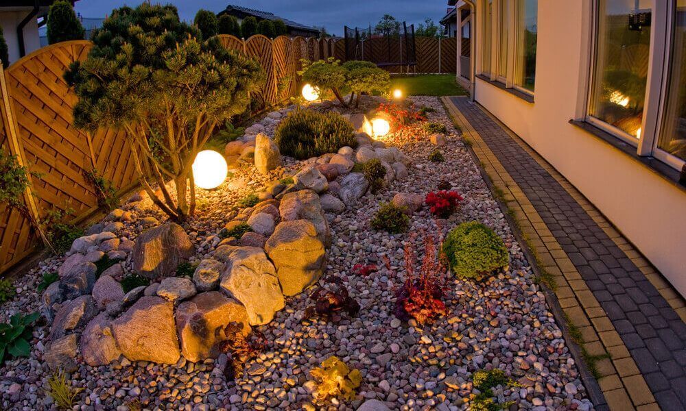 Landscape lighting project