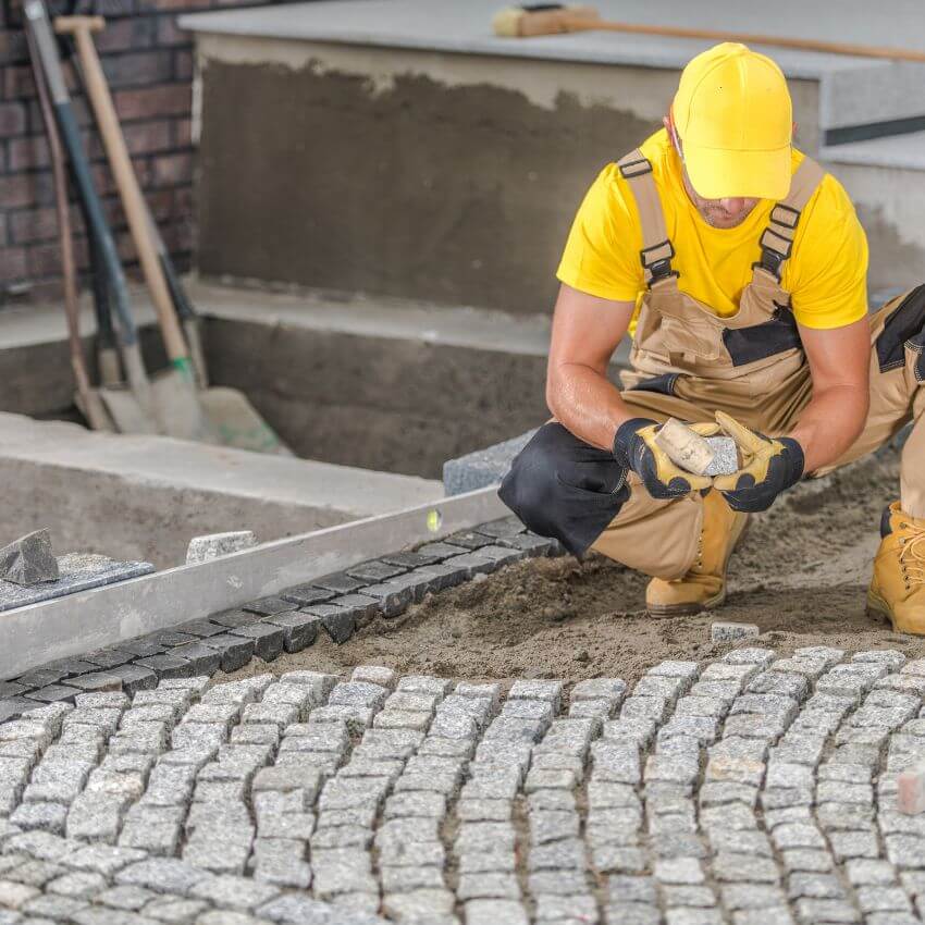 Stonework installation