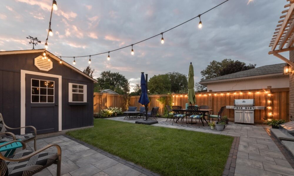 Backyard kitchen design